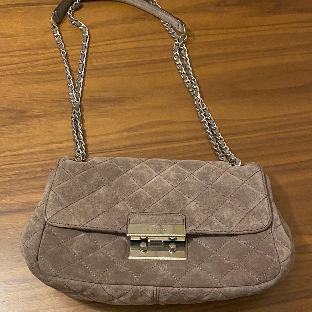 Michael Kors Quilted Tan Shoulder Bag